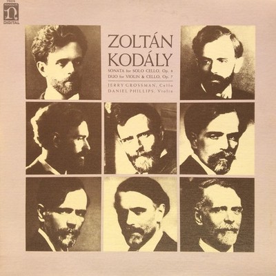 Zoltán Kodály   Jerry Grossman, Daniel Phillips, Sonata For Solo Cello, Op. 