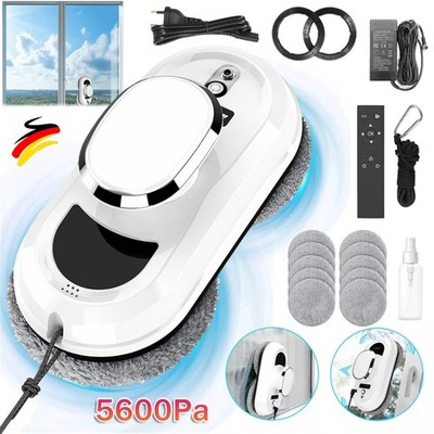 Smart Fensterputzroboter Fernbedienung mit Wasserspray Anti-Fall 5600Pa NEU 90W