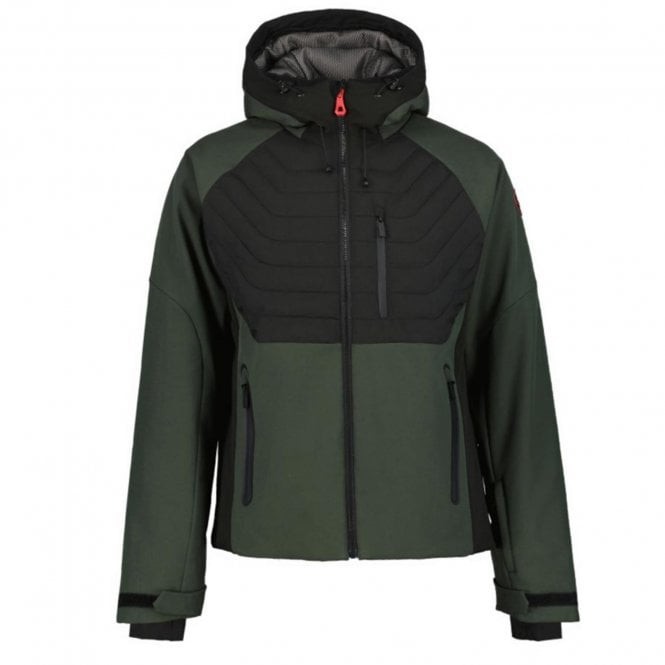 Icepeak Ebern Ski Jacket: Dark Green: M