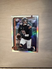 2025 Topps Chrome Caleb Williams Silver Refractor Chicago Bears NFL Football SP