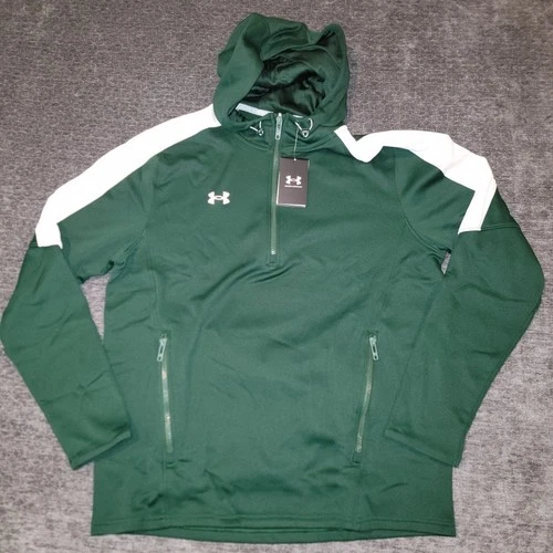 Under Armour Mens Storm Armour Fleece Hoodie 1/2 Zip Green L XL 2XL NWT 1376889 - product listing photo