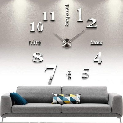 DIY Wall Clo Modern Lar 3D Frel Wall Clo Mirror Stiers Decor