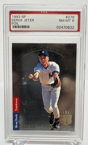 Derek Jeter 1993 SP Foil Rookie #279 PSA 8 New York Yankees
