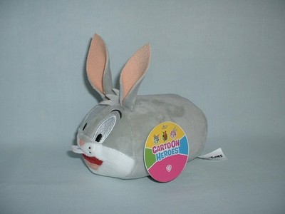 BUGS BUNNY weiches Beanie Plüschtier mit Etikett (LOONEY TUNES/CARTOON HELDEN/OSTERN)