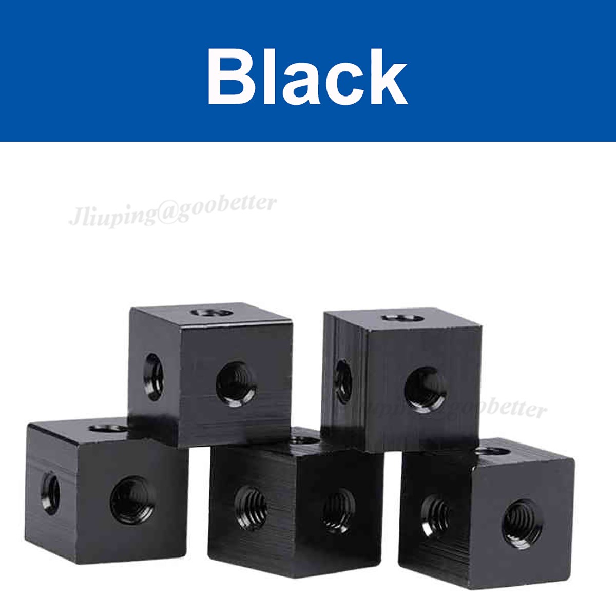 M6 Cube Connector Aluminum Fixing Bracket 20x20x20mm Square Nuts Spacer Standoff