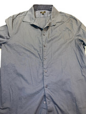 DESIGNER EXPRESS SLIM IMX BUTTON DOWN BLUE CASUAL LS DRESS SHIRT SIZE X-LARGE XL