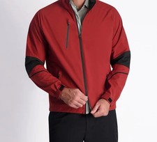 NEW Zero Restriction Power Torque Full Zip Men's Medium Waterproof Golf Jacket  