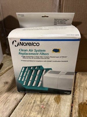 Norelco CAF9 2 Pack Clean Air Filters Replacement Filters for 9000 & 5000