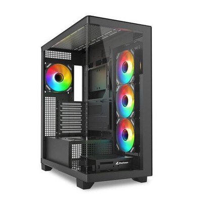 Sharkoon PC-Gehäuse Elite Shark CA500 Midi-Tower schwarz