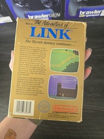 Vintage Zelda II Link Nintendo NES 1988 No/Manual, Dust Sleeve & Box