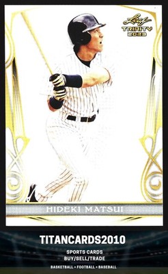 Hideki Matsui 2023 Leaf Trinity White New York Yankees #26 Free Shipping
