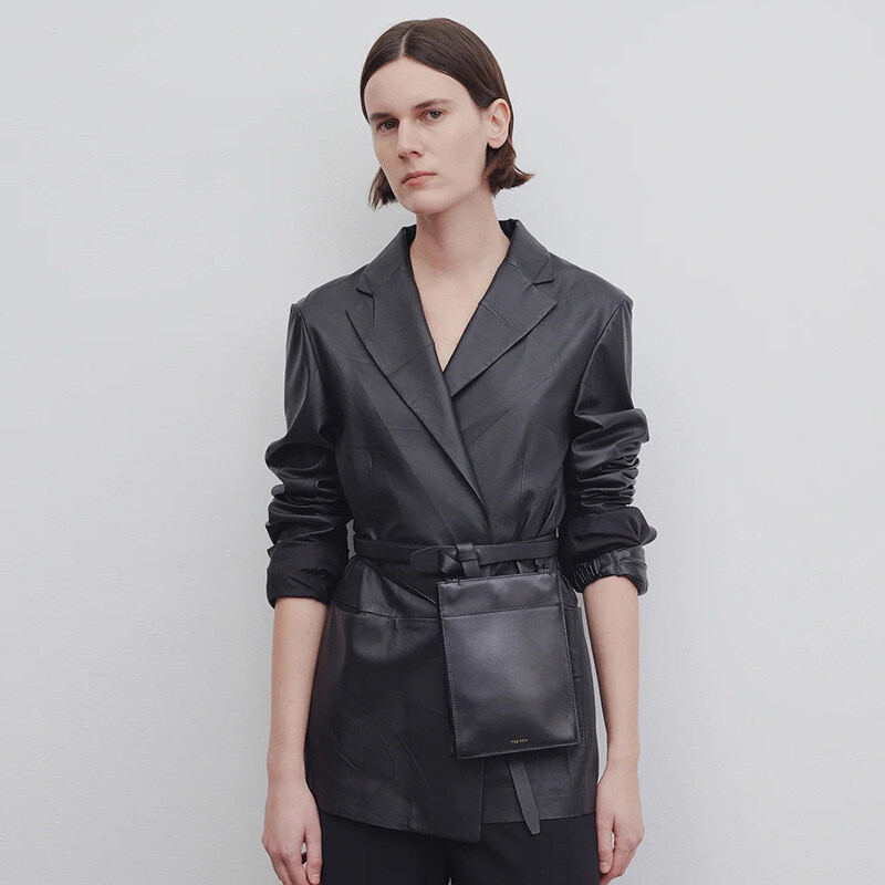 FILA Giacca tuta casual THE ROW donna pelle primavera nuovo senso nicchia