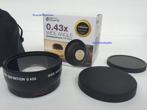 DC/ VIVITAR 0.43x WIDE ANGLE LENS 58mm MACRO CLOSE UP LENS / 0.45X - Picture 10 of 12