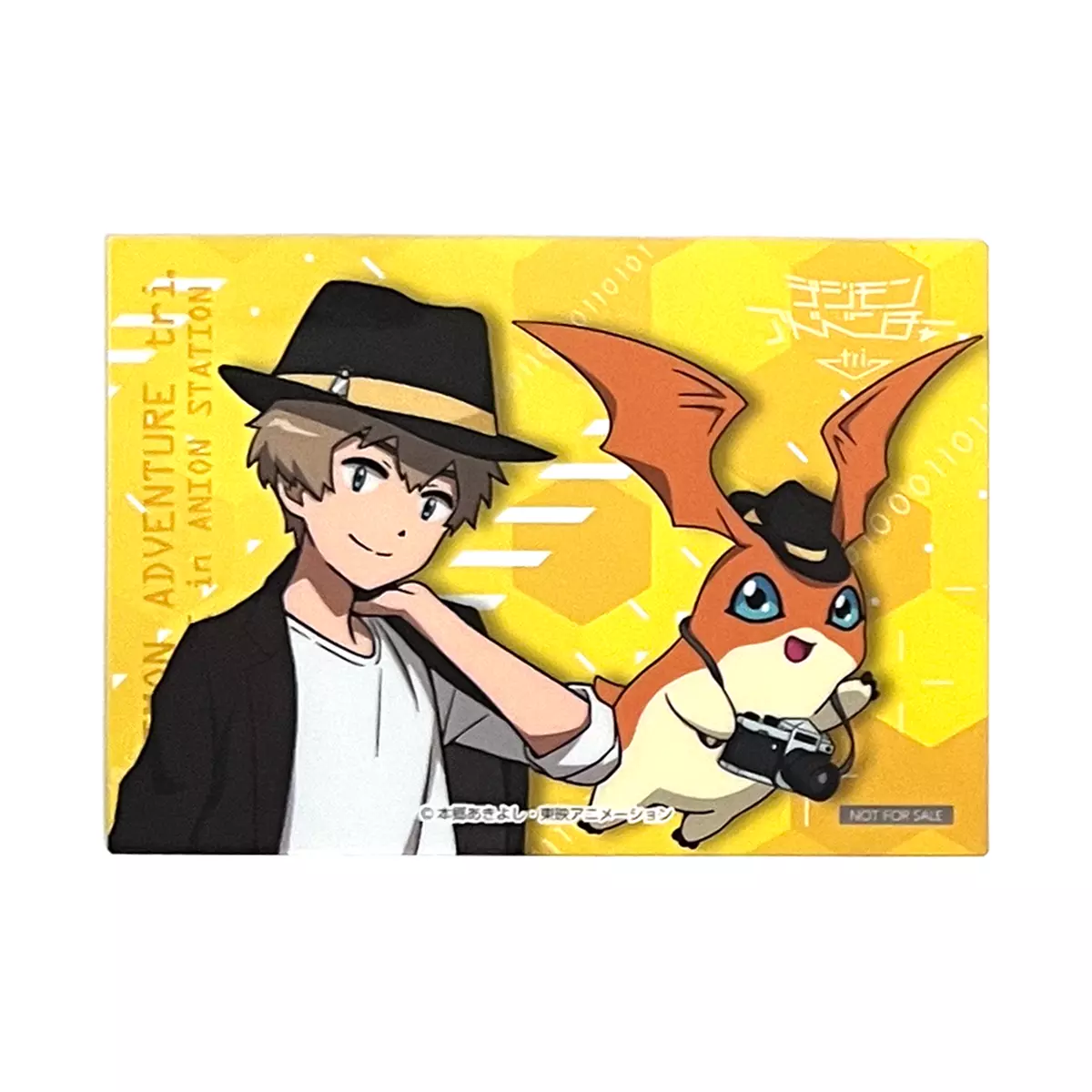 DIGIMON ADVENTURE TRI. – Taichi AGUMON ani-on music cafe CLEAR BROMIDE  POSTCARD