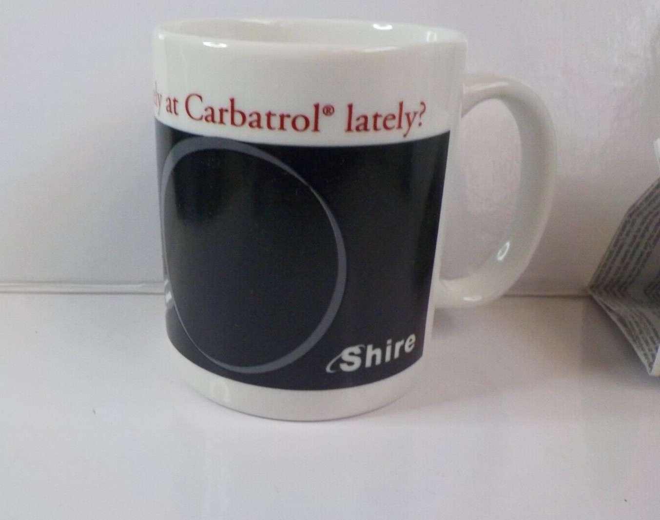 CARBATROL DRUG REP MUG (HEAT ACTIVATED) DISAPPEARING INK NIP DRUG