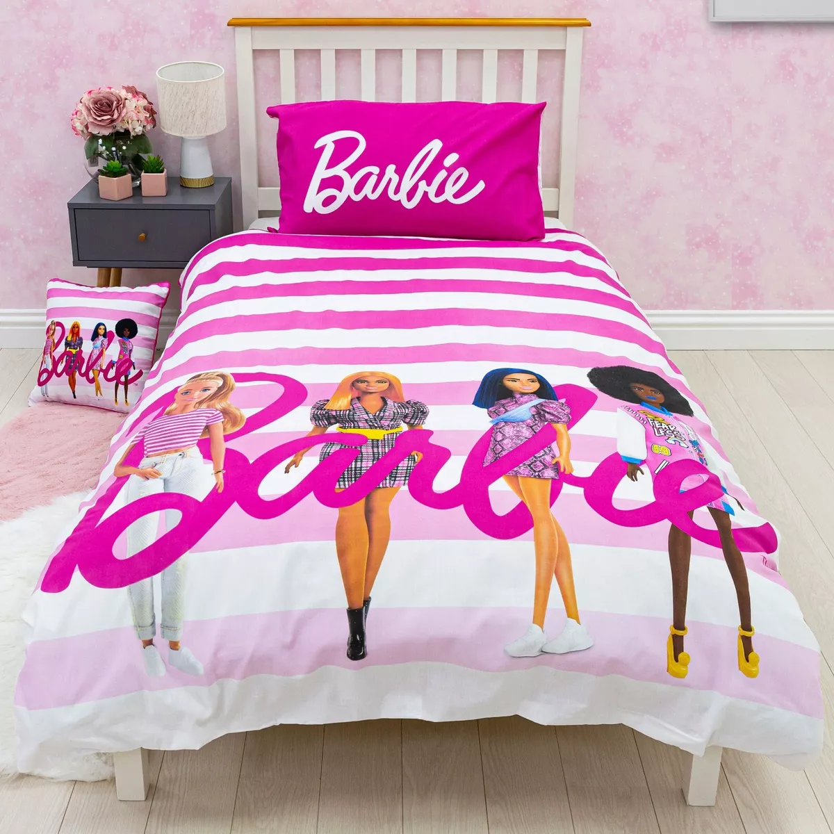 Barbie & Friends Single Bedding Set Kids Girls Duvet Cover