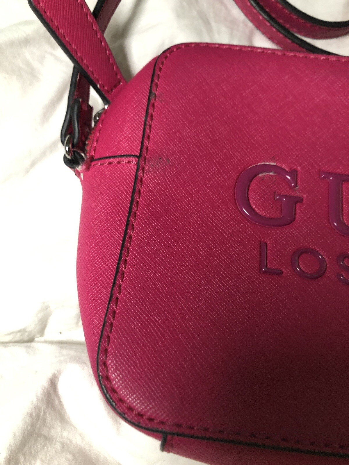 Guess Solid Crossbody Bag with Adjustable Strap a… - image 4