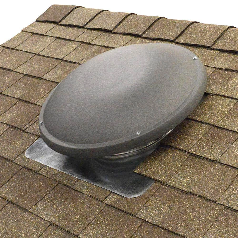 Master Flow Power Roof Vent 1500CFM Weathered Wood Mount Attic Fan+ Humidistat | eBay