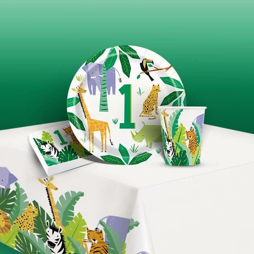 Jungle Animal Birthday Party Decorations Balloons Tableware Banners - Picture 32 of 38