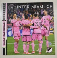 NEW 2025 Turner Licensing MLS Inter Miami FC 2025 Wall Calendar