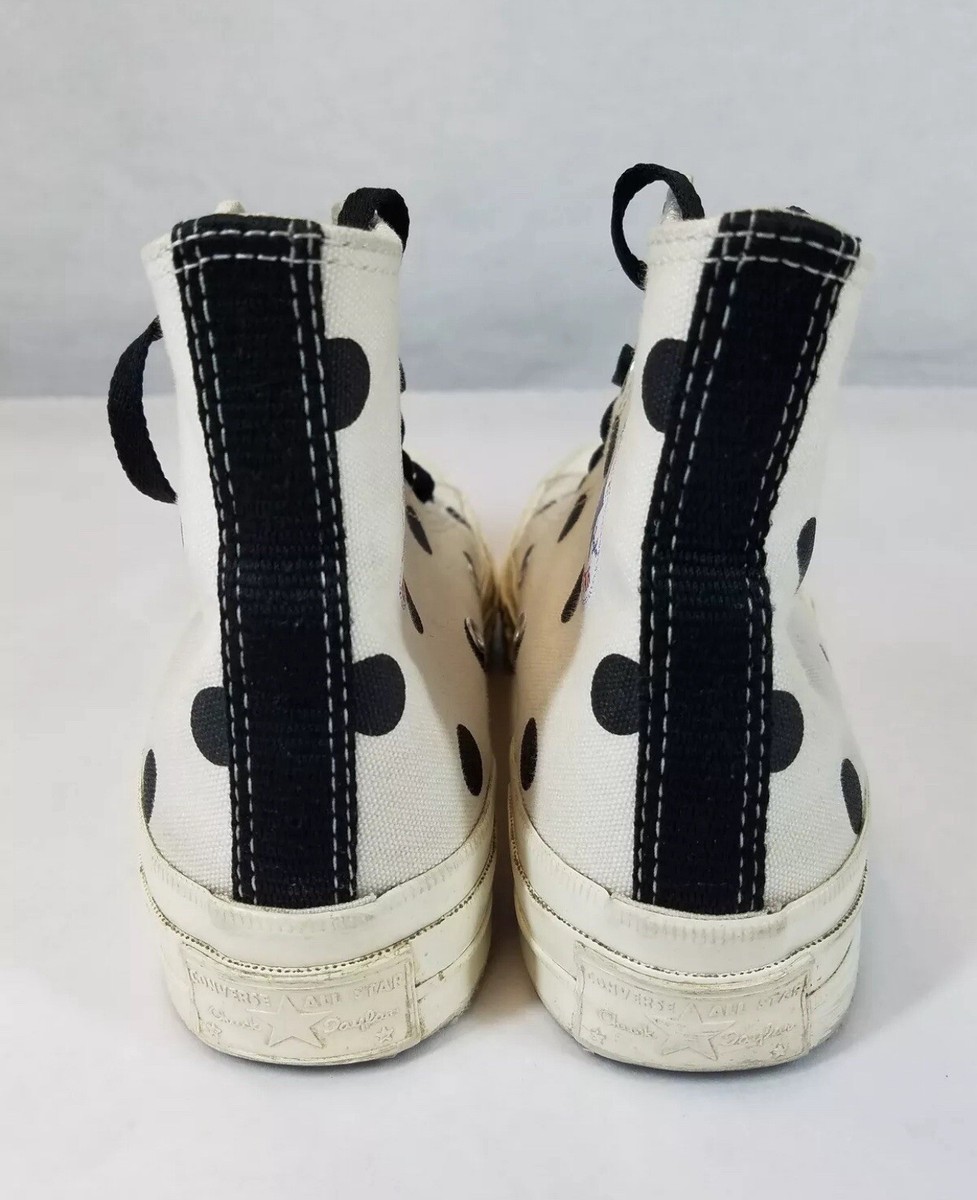COMME DES GARCONS ロトッフ スニカ COMME DES GARCONS X CONVERSE PLAY POLKA DOT OFF WHITE HIGH