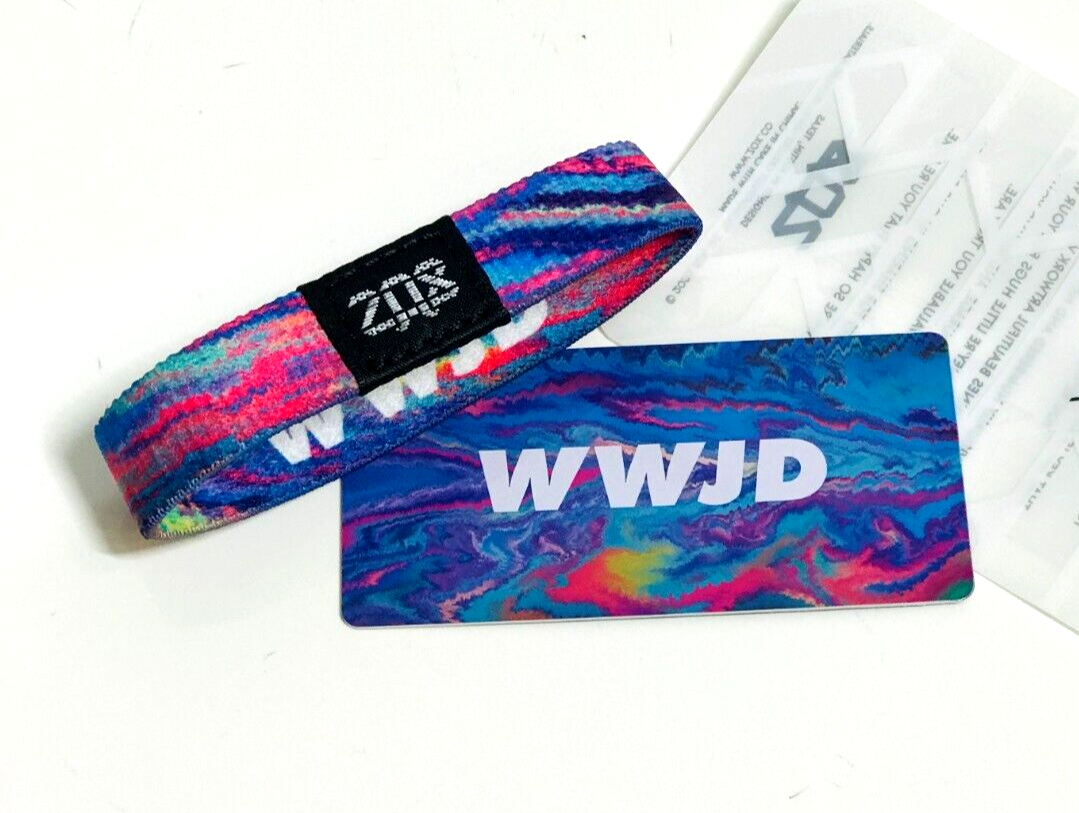 ZOX **WWJD - WHAT WOULD JESUS DO** Silver Single large NIP