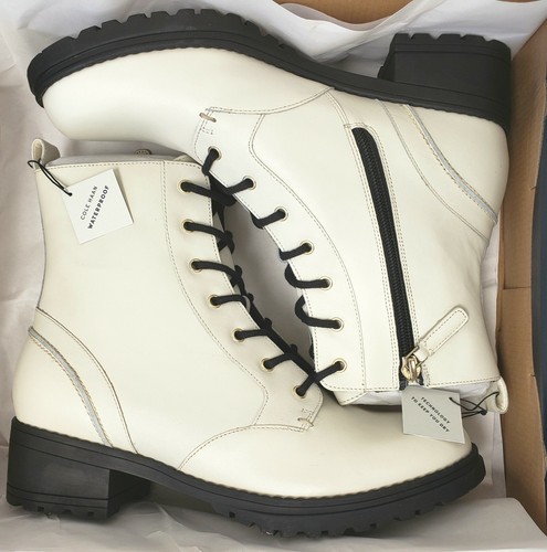 camea waterproof leather combat boot