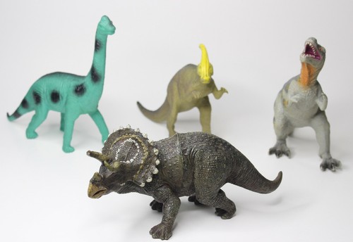 Lote de 11 piezas Triceratops velociraptors T-Rex Brachiosaurus Parasaurus Styracosaurus - Imagen 8 de 12