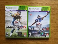 Madden NFL 16 & Madden NFL 15 - Lot of 2 Xbox 360 Football Video Games - Tested