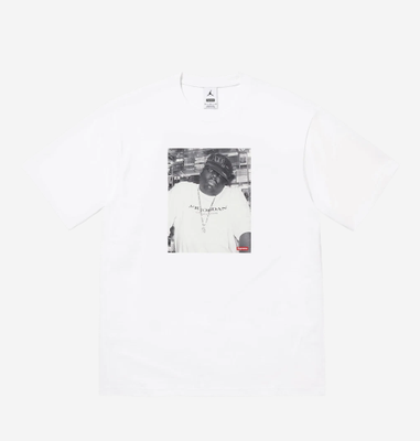 Supreme x Jordan Biggie S/S Top White - 24FW, (100 Supreme x Jordan Biggie S/S Top White - 24FW, (100
