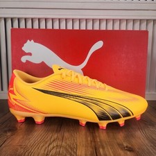 PUMA Ultra Play FG/AG Mens Size 13 Orange Pink Athletic Soccer Cleats 107763-03