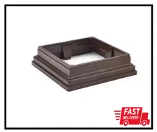 Transcend 4 In. X 4 In. Vintage Lantern Composite Post Sleeve Skirt - Brown