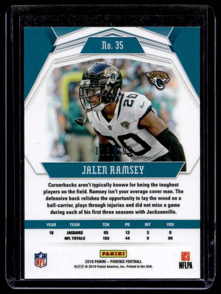 2019 Panini Phoenix Red Jalen Ramsey #118/299 Jacksonville Jaguars