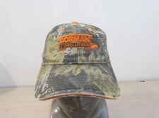 DORMAN HD SOLUTIONS ADJUSTABLE STRAPBACK HAT, CAMO/ORANGE LOGO TRUCKING FREE S&H