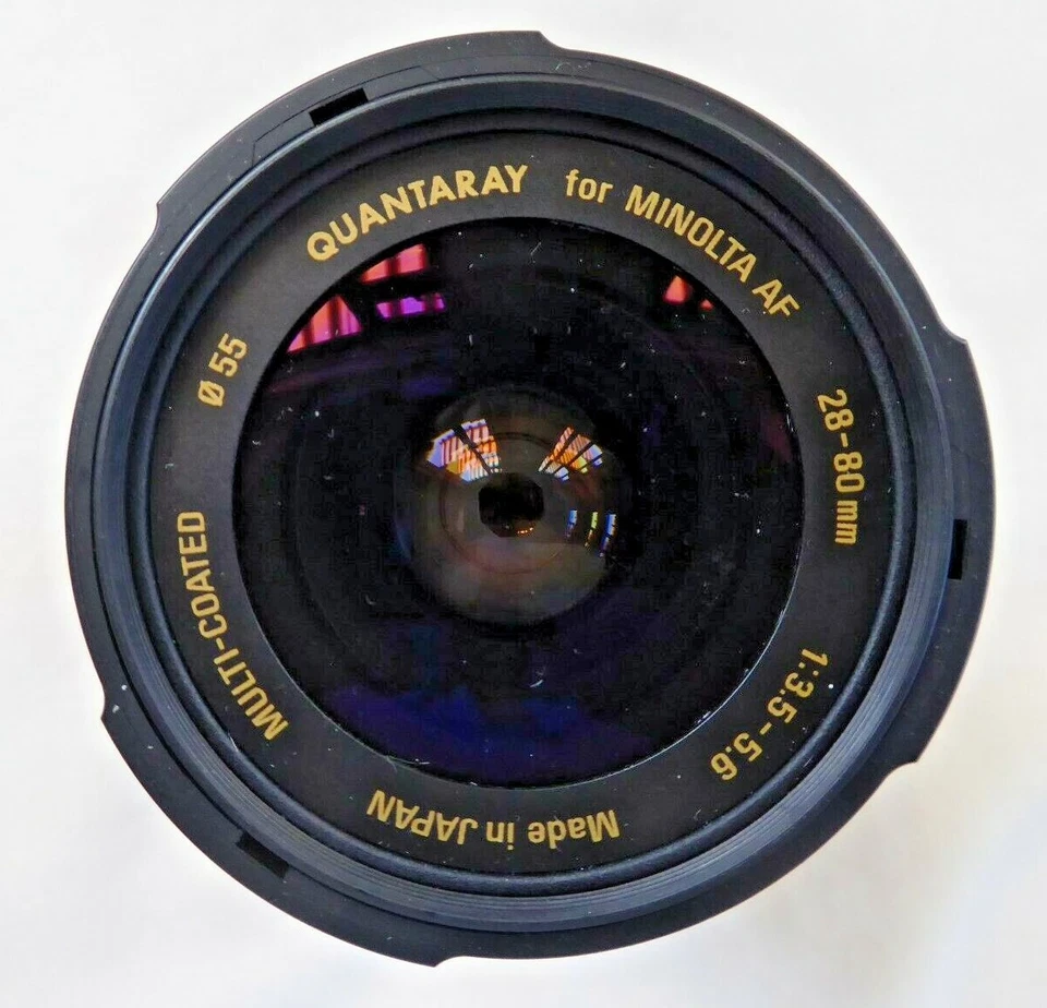 Quantaray 28-80mm f3.5-5.6 Multicoat Zoom lens for Minolta AF & Sony Alpha A - Image 2 of 3