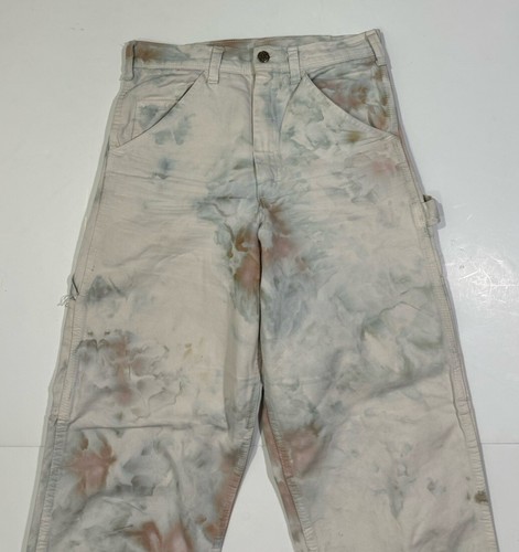 Stan Ray Painters Pants Mens 28x26 Multicolor Tie Dye Paint Wash Cutoff USA - Picture 3 of 8
