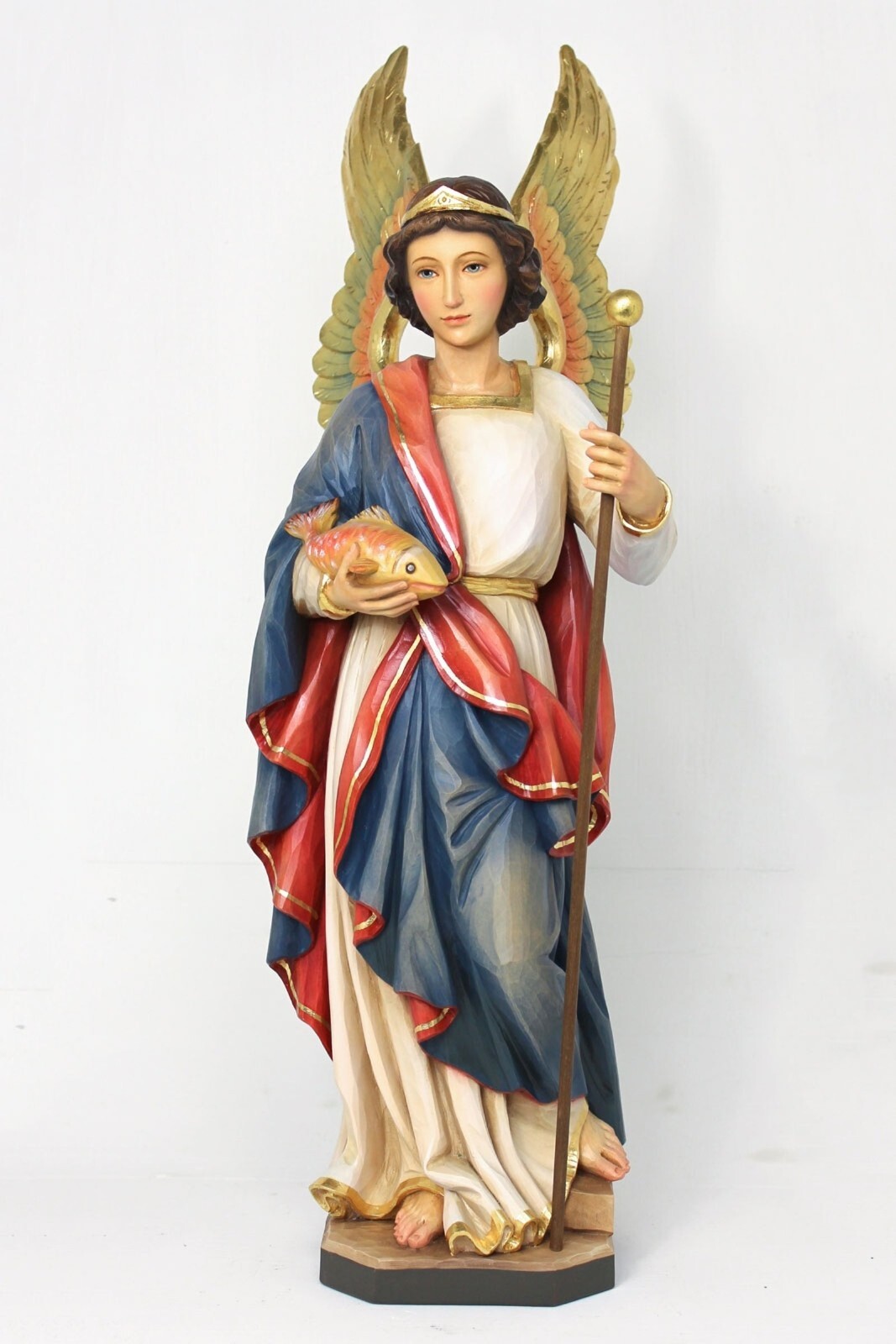 Erzengel Engel Rafael Raphael, Holz Statuen Figuren Neu