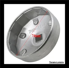 Socket Wrench Tool For Auto / Moto Oil Filter Bell 14 Point Ø 74 Mm