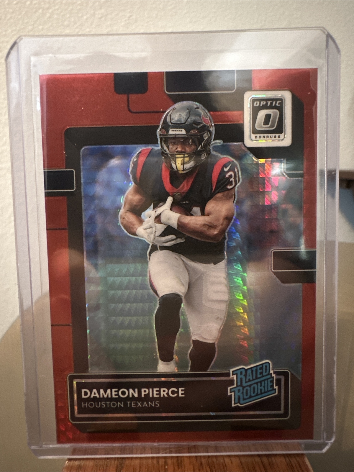 2022 Donruss Optic Dameon Pierce #240 Red Hyper Prizm Rated Rookie RC Texans