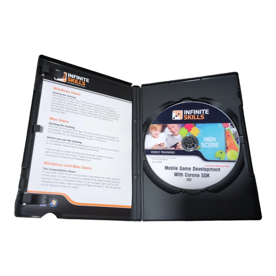 Desarrollo de juegos móviles con Corona SDK DVD ROM Infinite Skills - J.A. Whye Foto 3 de 4