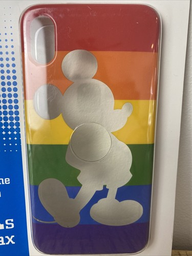 NUEVO DISNEY PARKS D-TECH ARCO IRIS ORGULLO MICKEY MOUSE iPHONE XS MAX Estuche para Teléfono - Imagen 2 de 3