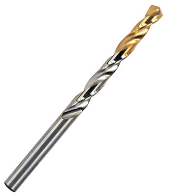 5pcs 25/64'' Cobalt (M42) Jobber Length Straight Shank TiN Gold-P Drills YG1