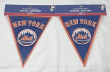 MLB NY Mets pennant banner 12 ft Amscan Orange/Blue [Brand New]⚾️ Pack Of 2