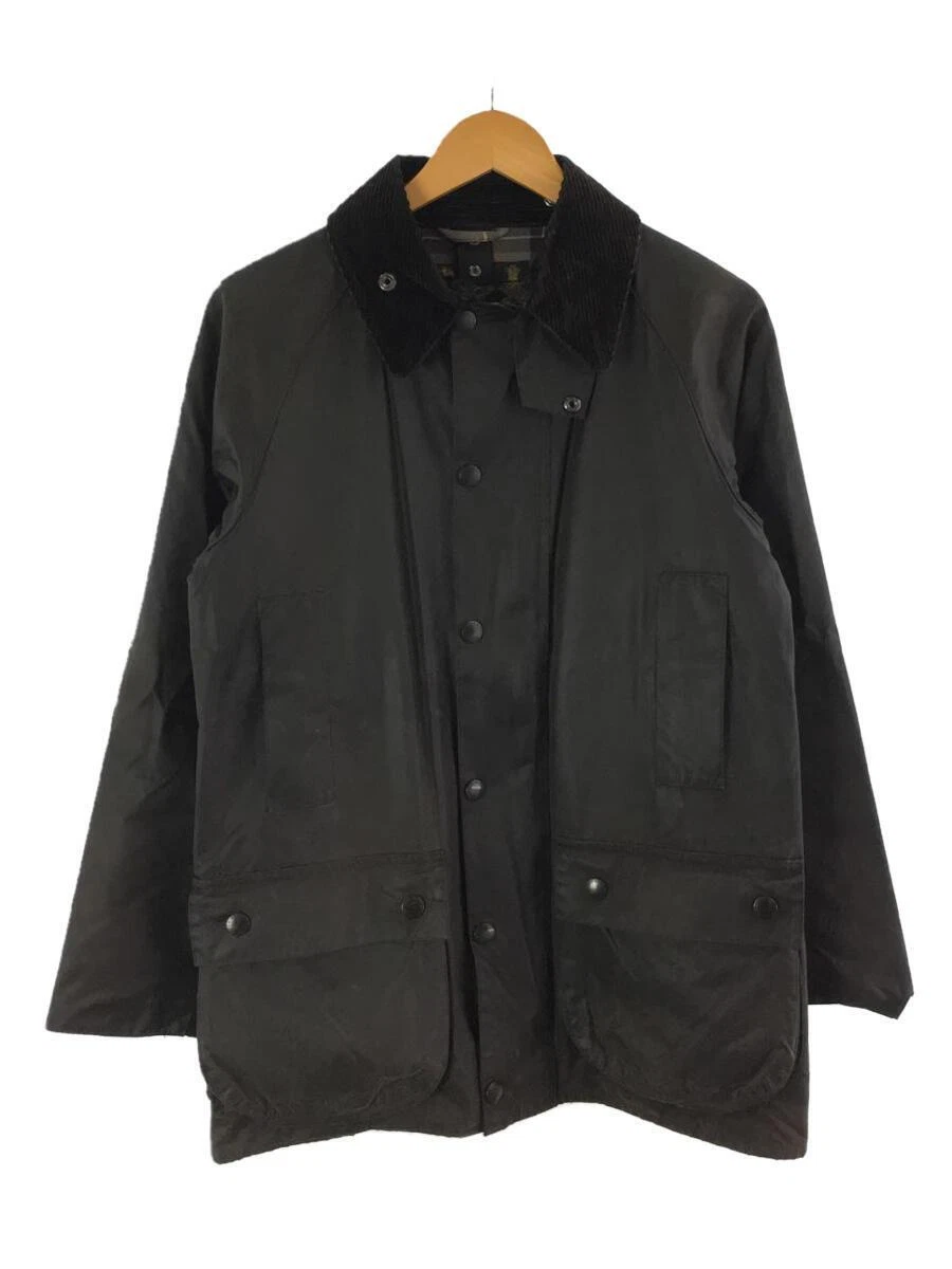 Barbour SL BEAUFORT Jacket Black Cotton Size 36 Used From Japan