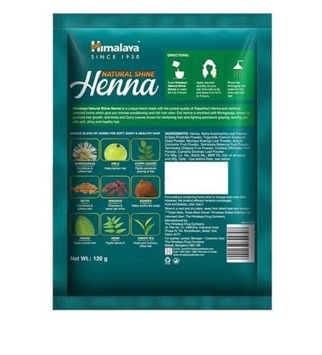 Himalaya Natural Shine Henna Mehandi Powder - Hair Color 50-120 Gram -Free Ship - 第 9/9 張圖片