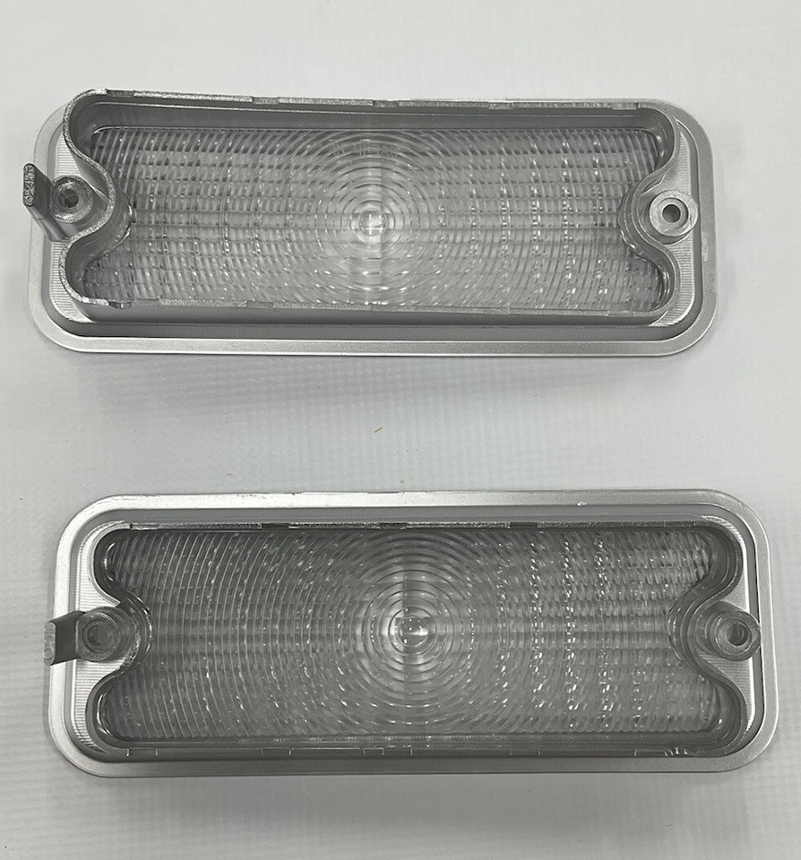 1973-74 Square Body Chevy & GMC Truck Parking Light Lens, Amber Non-Diffused, Right - Foto 6