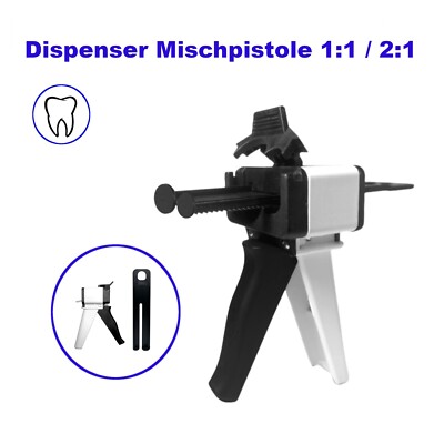 Zahn Arzt Praxis Dental Dispenser Kartusche Mischpistole Dispensette 1:1 / 2:1