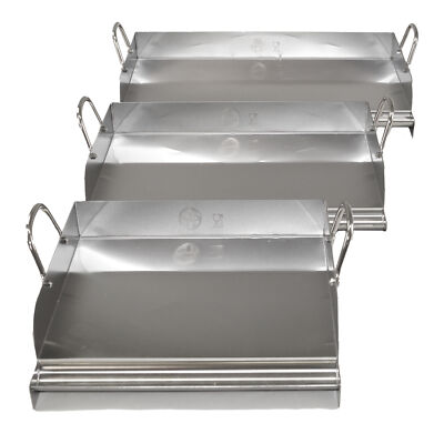 GVK ECO Edelstahl Grillplatte Grillaufsatz Grillpfanne Pizzaplatte in 3 Größen