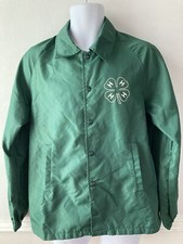 Vintage CHAMPION Running Mens Medium M 4-H Coaches Windbreaker Jacket j282