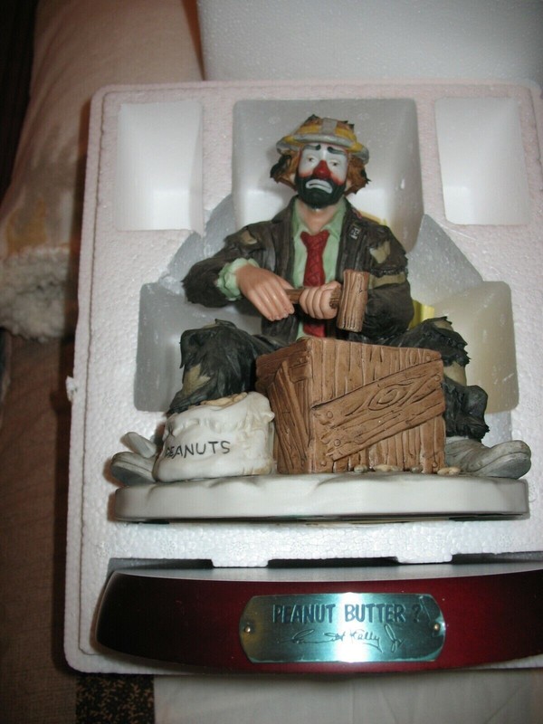 Emmett Kelly, Peanut Butter, Porcelain Clown Figurine, Limited Edition #9803